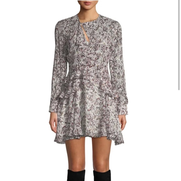 IRO Ruffle Dress- good condition- Size FR 40 - Picture 1 of 7